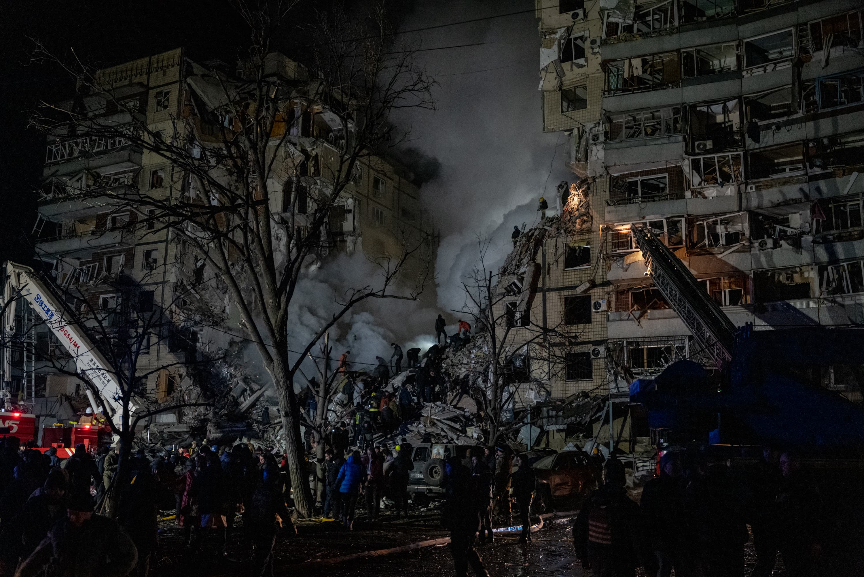 Aftermath of the missile attack, Kyiv, December 20, 2024