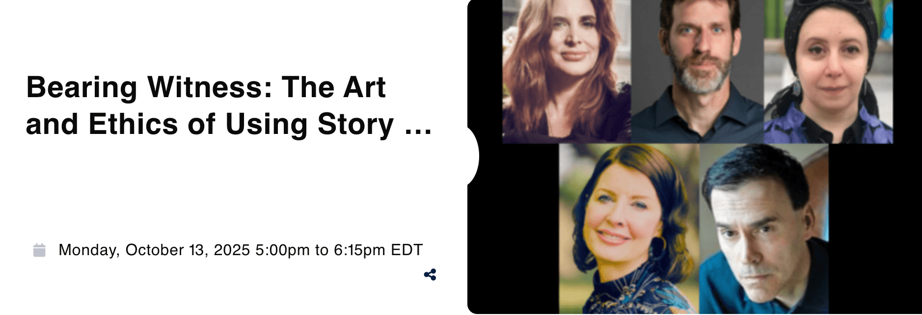 Bearing Witness: The Art and Ethics of Using Story to Create Social Change