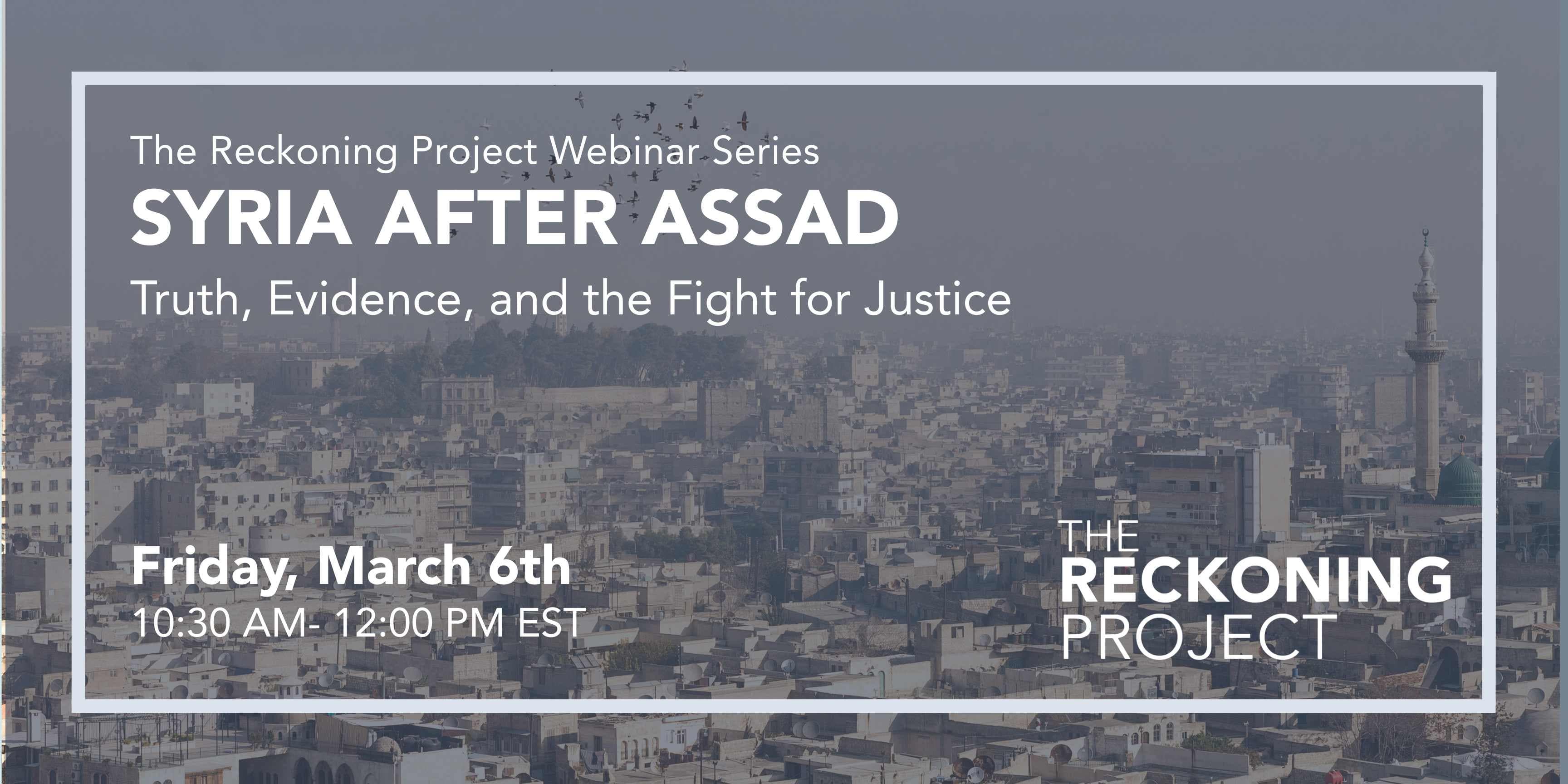 TEST March 6 Webinar - Syria After Assad