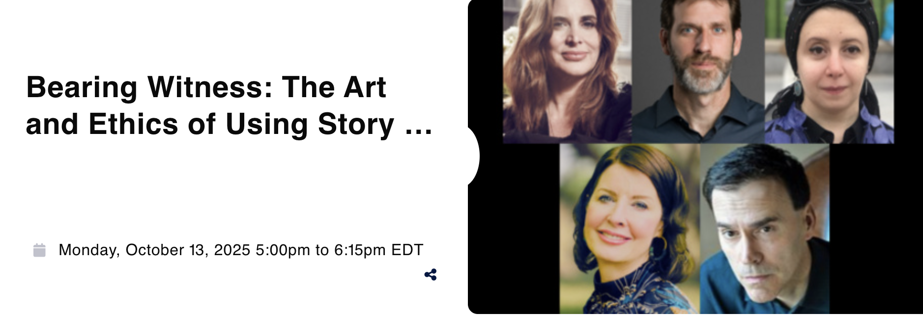 Bearing Witness: The Art and Ethics of Using Story to Create Social Change